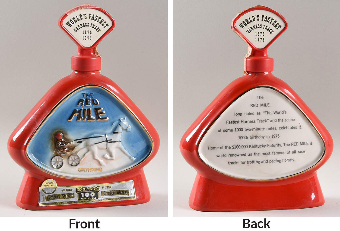 Jim Beam Decanter Red Mile - Horse Racing - No Box by Jim Beam-1
