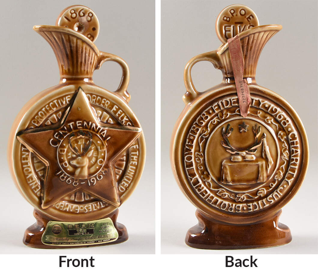 Jim Beam Decanter Elks Centenial 1968-1969 - No Box by Jim Beam-1