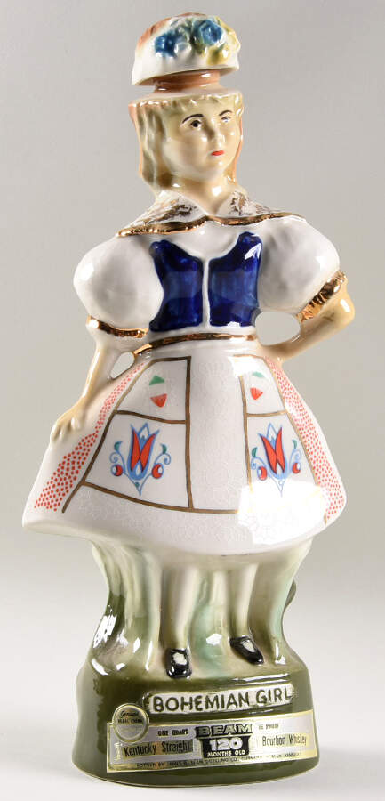 Jim Beam Decanter Bohemian Girl - No Box by Jim Beam-1