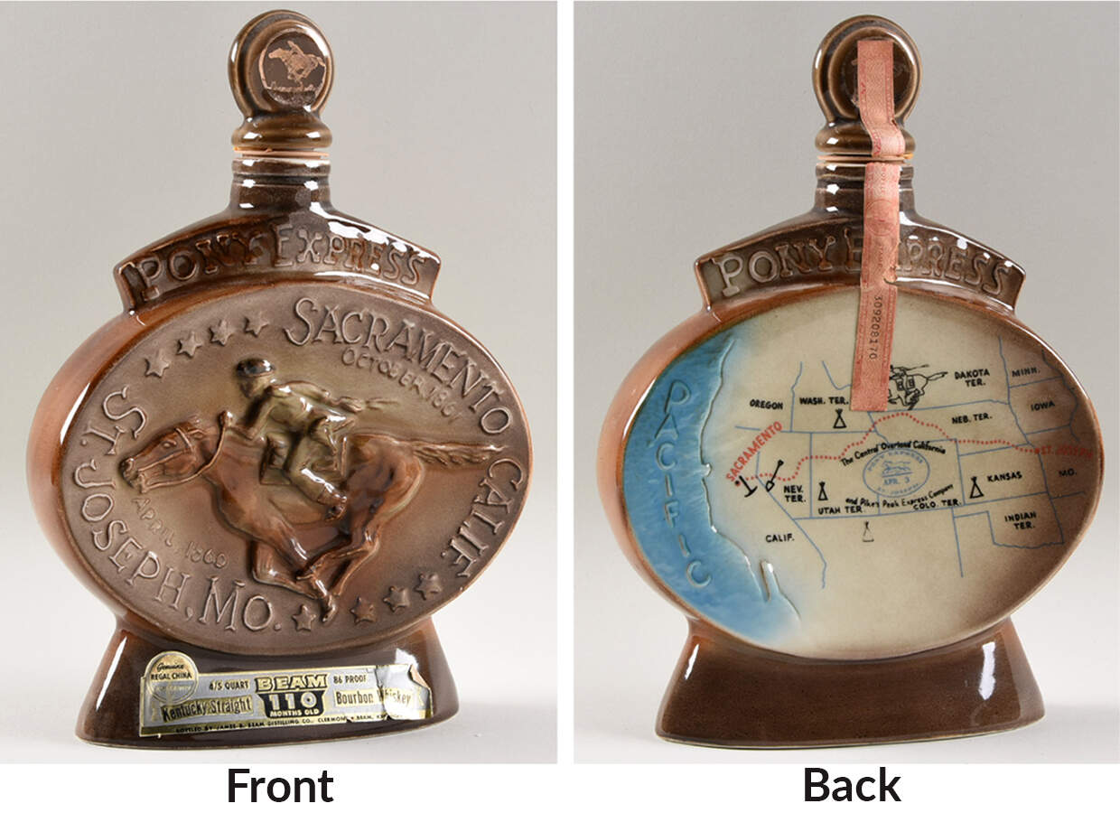 Jim Beam Decanter Pony Express - No Box by Jim Beam-1