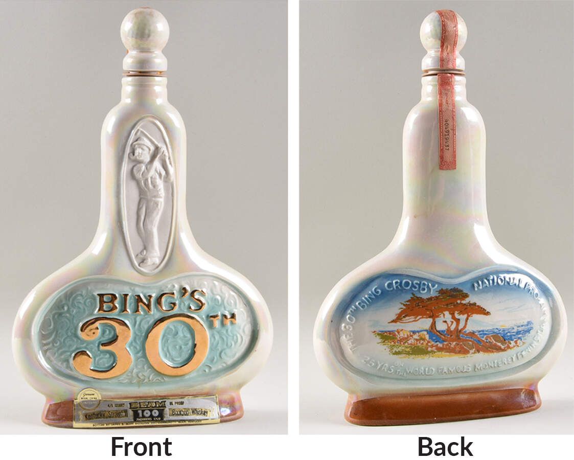 Jim Beam Decanter Bing Crosby 30th - Golf - No Box by Jim Beam-1