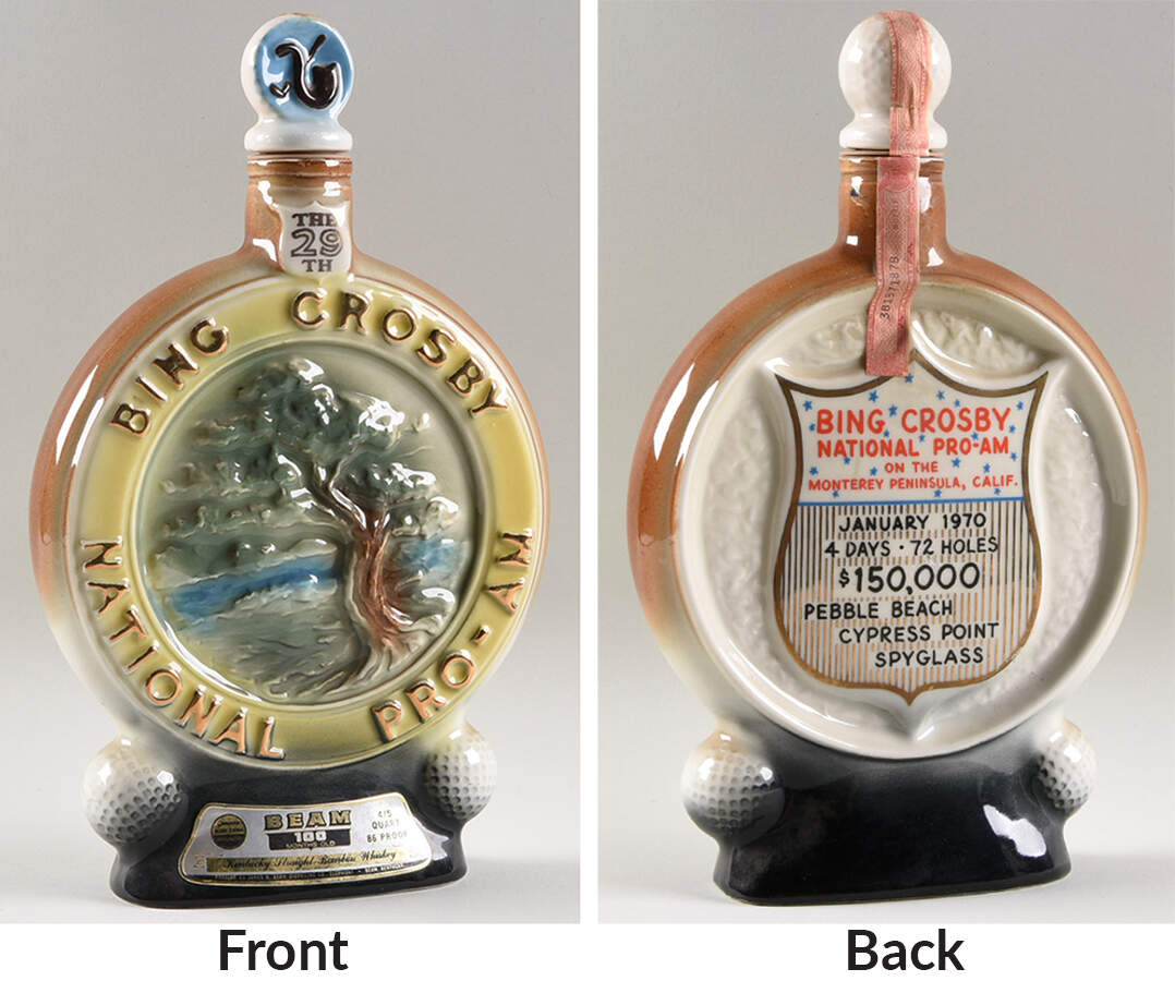 Jim Beam Decanter Bing Crosby 29th Pro-Am -Golf - No Box by Jim Beam-1