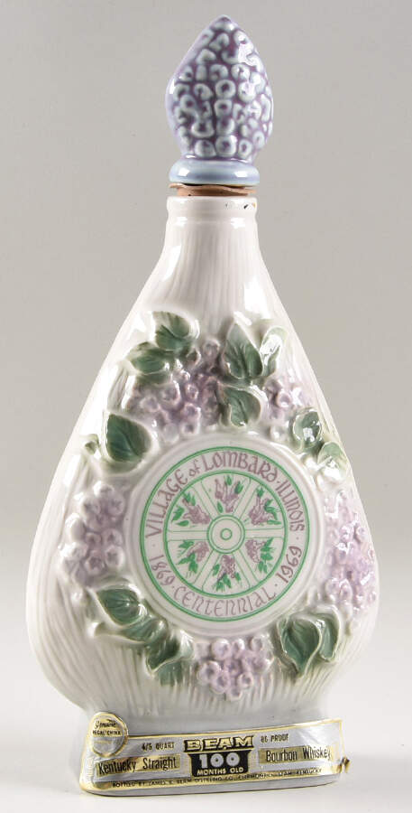 Jim Beam Decanter Lombard Lilac Festival -Centennial - No Box by Jim Beam-1