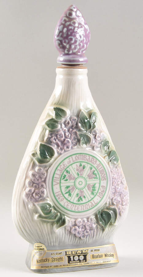 Jim Beam Decanter Lombard Lilac Festival -Centennial - No Box by Jim Beam-1