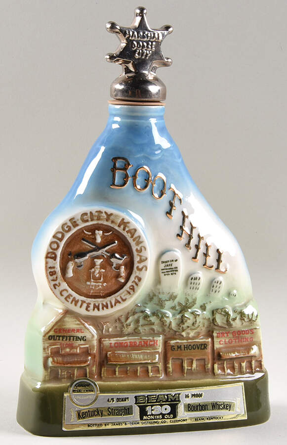 Jim Beam Decanter Boot Hill - Centennial Series - No Box by Jim Beam-1