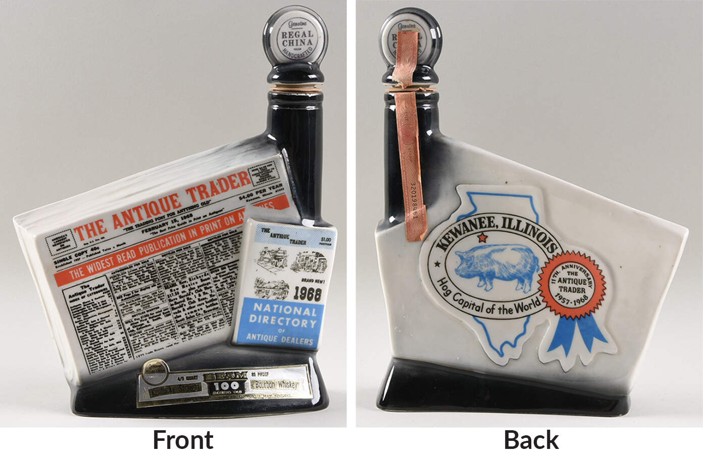 Jim Beam Decanter The Antique Trader - Regal China - No Box by Jim Beam-1