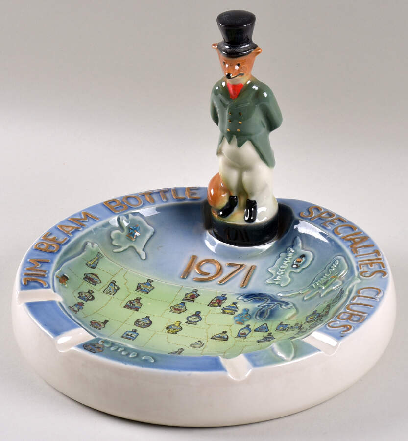 Jim Beam Decanter Jim Beam Specialties Club Ashtray - No Box by Jim Beam-1