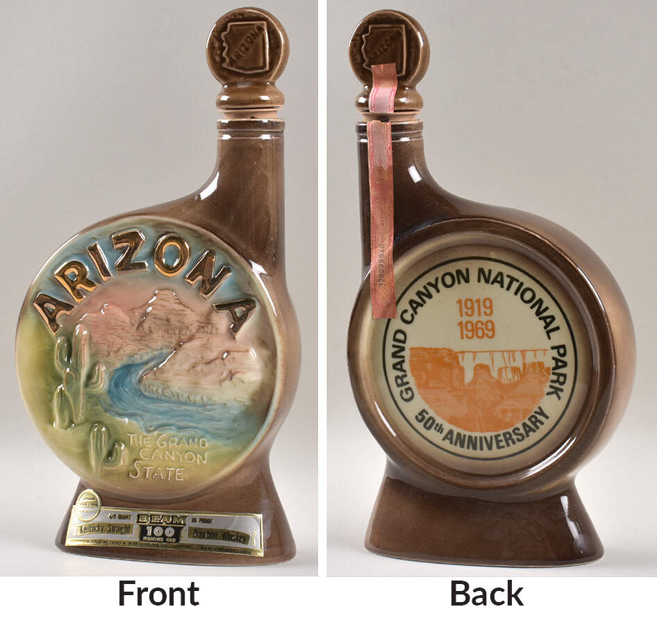 Jim Beam Decanter Arizona Grand Canyon 50th Anniversary - No Box by Jim Beam-1