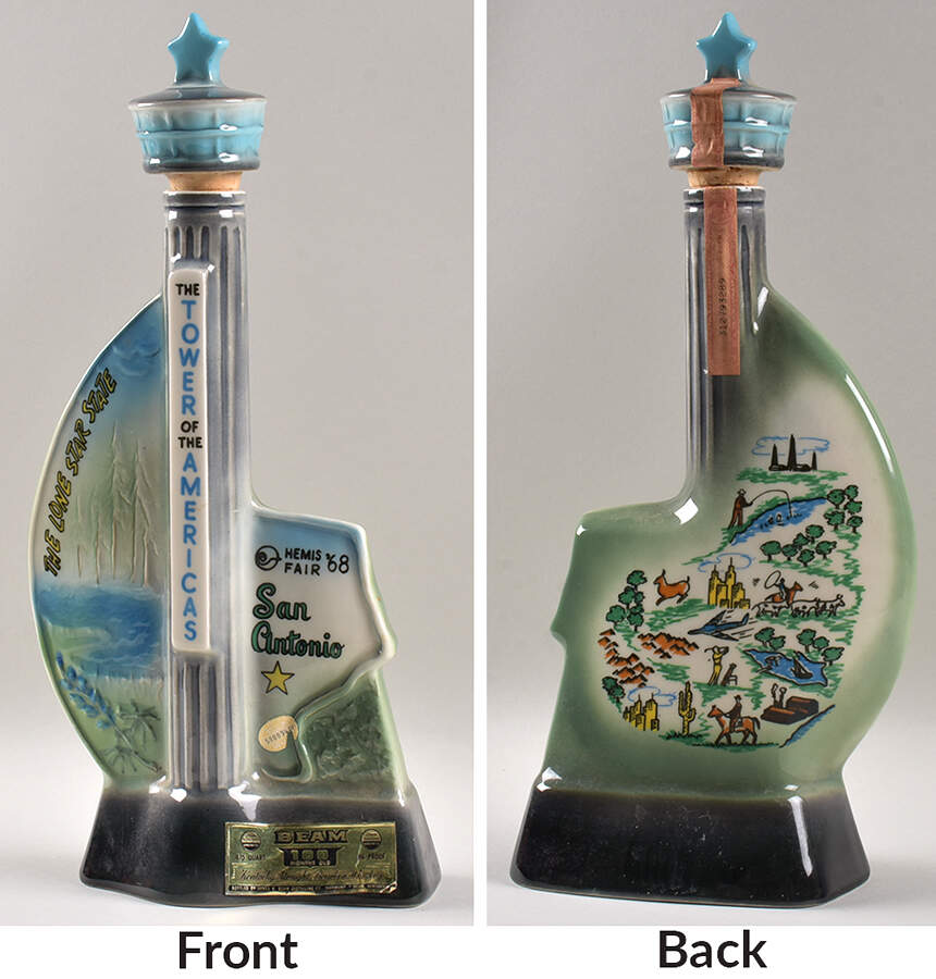 Jim Beam Decanter Hemisfair Texas - No Box by Jim Beam-1