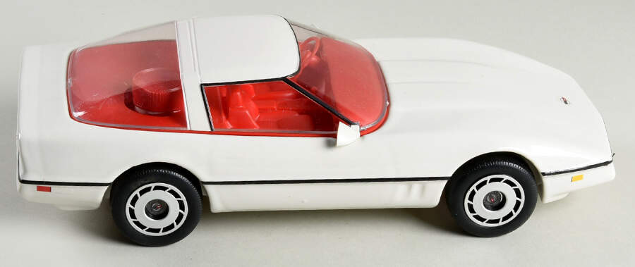 Jim Beam Decanter 1984 Corvette - White - No Box by Jim Beam-1