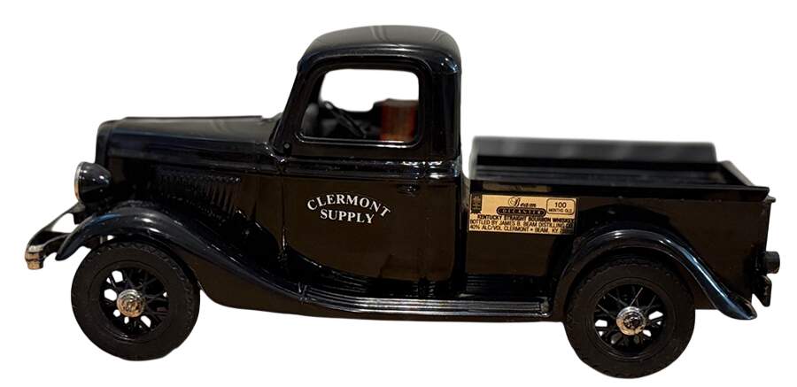 Jim Beam Decanter Clermont Supply 1935 Black Ford Truck - Boxed by Jim Beam-1