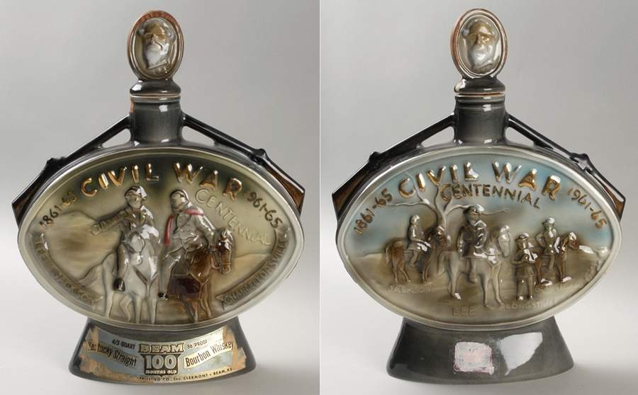 Jim Beam Decanter Civil War-South - No Box by Jim Beam-1