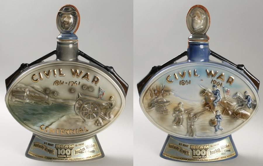 Jim Beam Decanter Civil War-North - No Box by Jim Beam-1