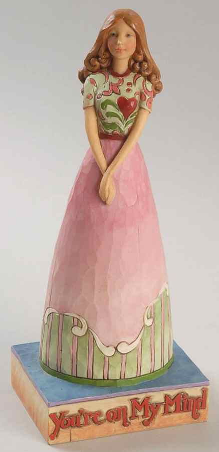 Valentine's Day Figurines You're On My Mind - No Box by Jim Shore-1
