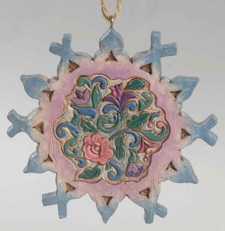 Snowflake Ornaments Rosemaling Snowflake - Boxed by Jim Shore-1