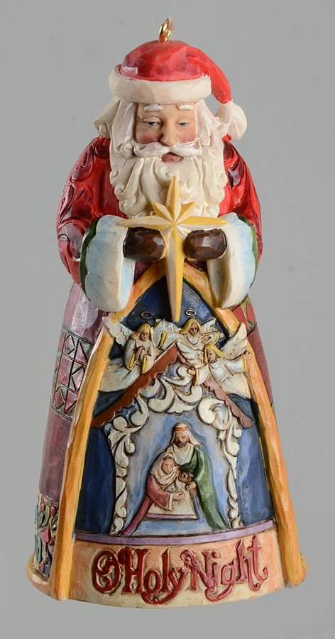 Christmas Song Santa Ornaments O Holy Night - No Box by Jim Shore-1