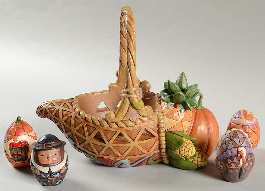 Thanksgiving Bounty Of Blessings - No Box by Jim Shore-1