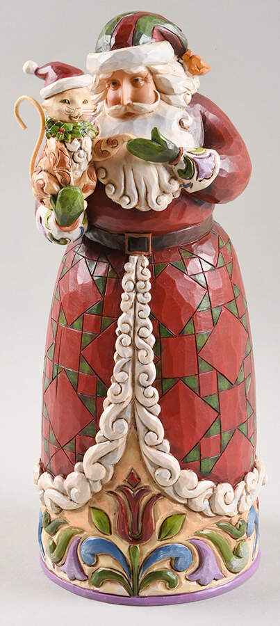 Classic Santas Purrfect Noel - With Box by Jim Shore-1