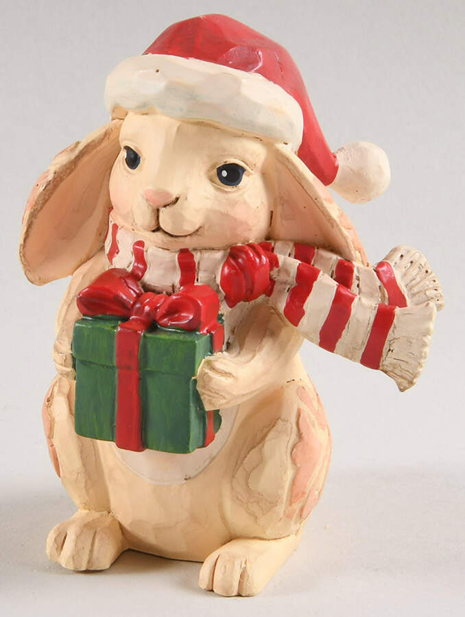 Christmas Minis Mini Christmas Bunny - Boxed by Jim Shore-1