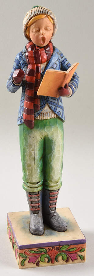 Christmas Boy Caroler-Love & Joy Come To You - No Box by Jim Shore-1