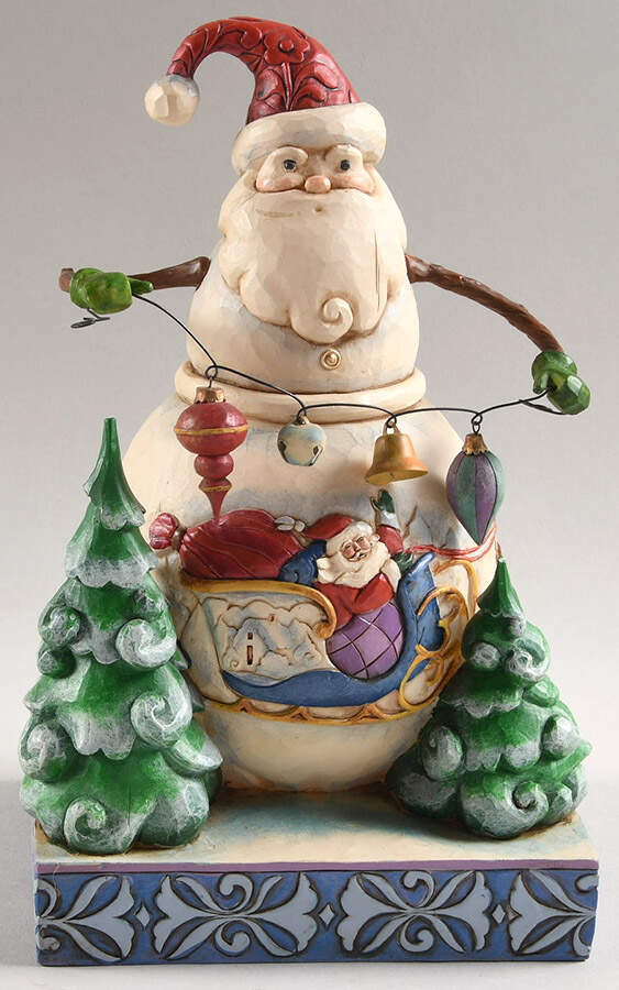 Snowmen Frosty Santa Snowman - Boxed by Jim Shore-1