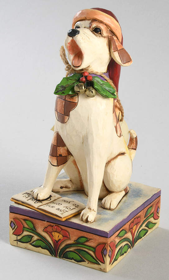 Christmas Dogs Bark The Herald Angels Sing - With Box by Jim Shore-1