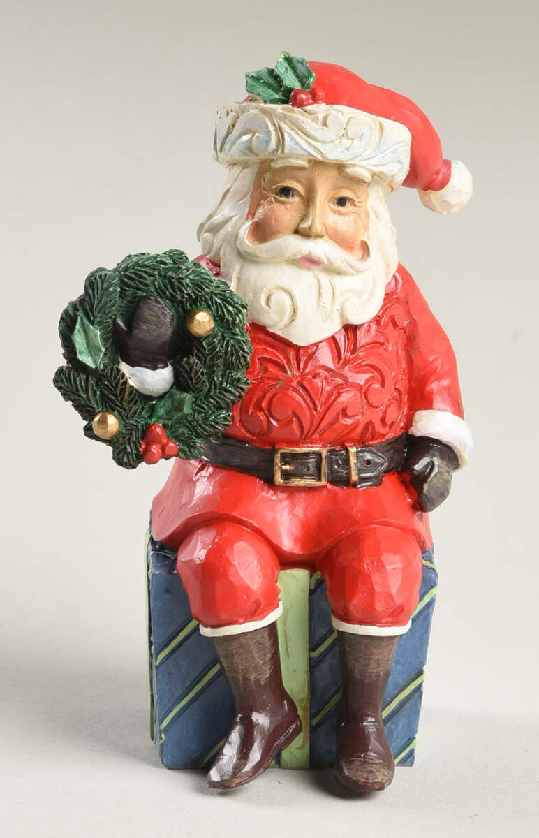 Christmas Minis Mini Santa Sitting On Gifts - Boxed by Jim Shore-1