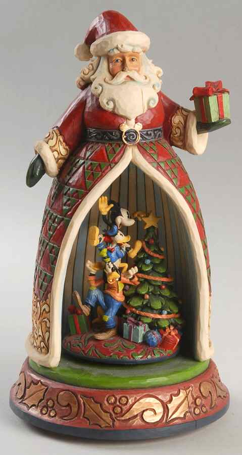 Mickey & Friends Christmas Mickey's Tree Trimming Party-Musical - With Box by Jim Shore-1