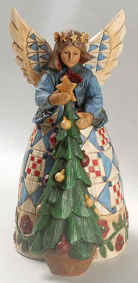 Christmas Angels Angel With Tree - No Box by Jim Shore-1