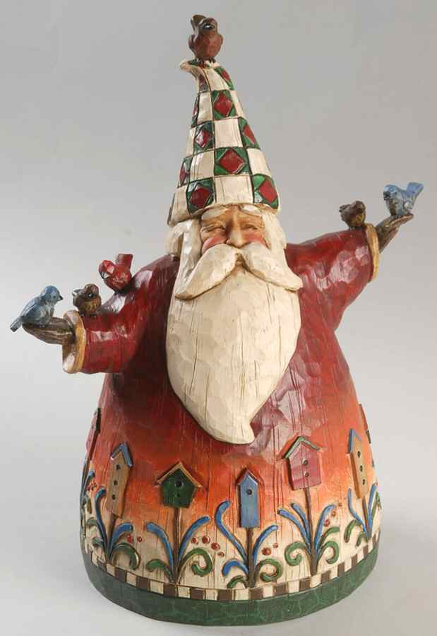 Classic Santas Santa With Birds - Boxed by Jim Shore-1