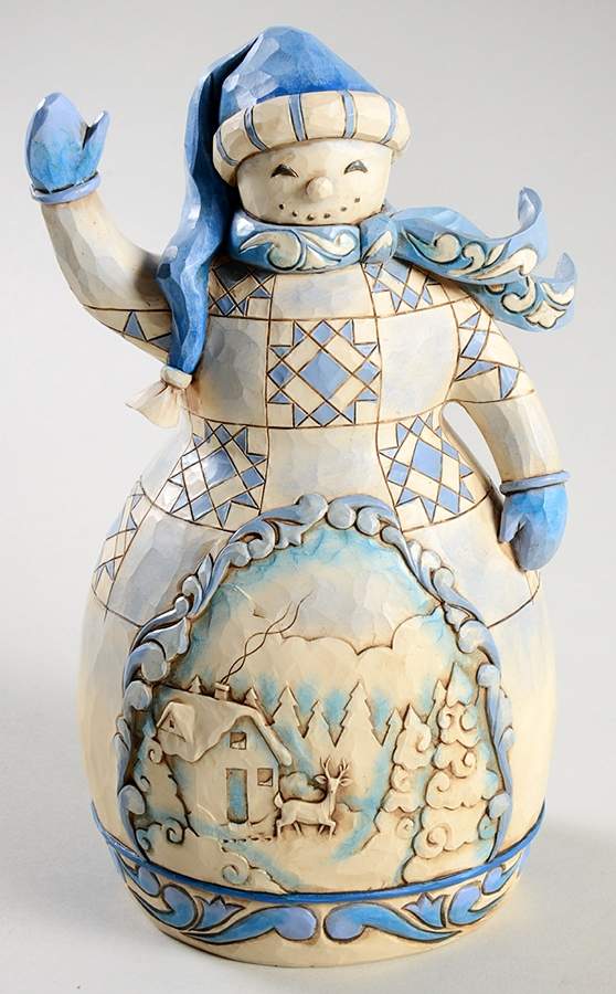 Snowmen Cheerful Greetings - Boxed by Jim Shore-1