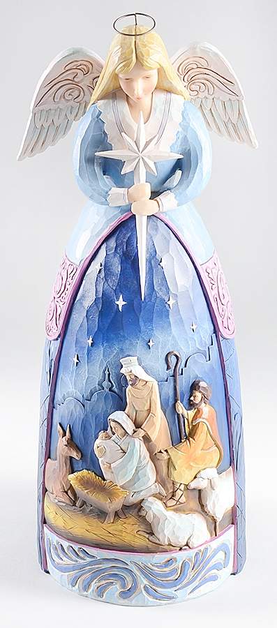 Garden Statues Nativity Angel Statue - No Box by Jim Shore-1