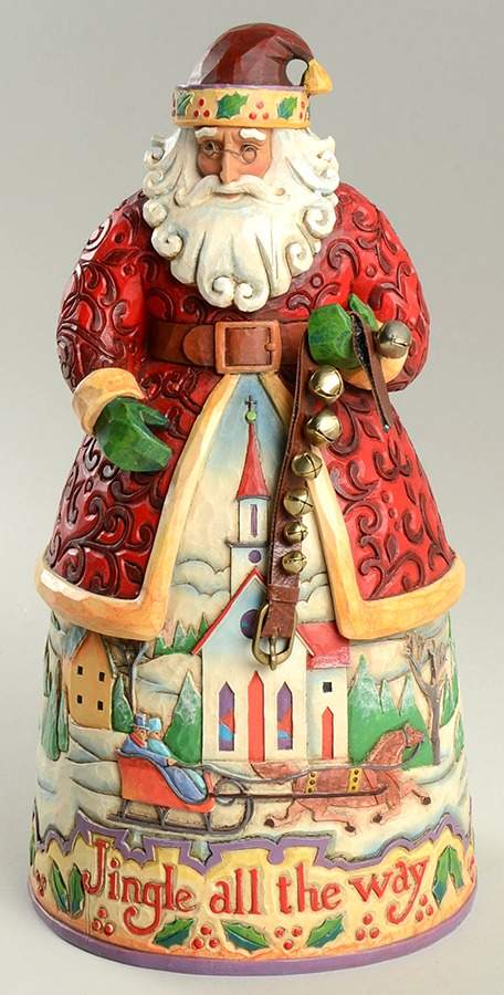 Christmas Song Santas Bells On Bobtail Ring-Jingle All The Way - No Box by Jim Shore-1