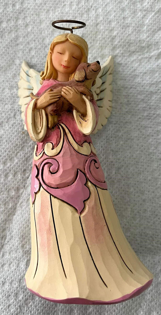 Pint-Sized Angels Faithful Friend - Puppy - No Box by Jim Shore-1