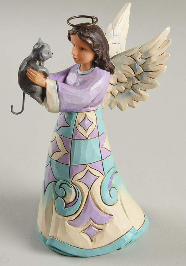 Pint-Sized Angels Faithful Friend - Kitten - No Box by Jim Shore-1