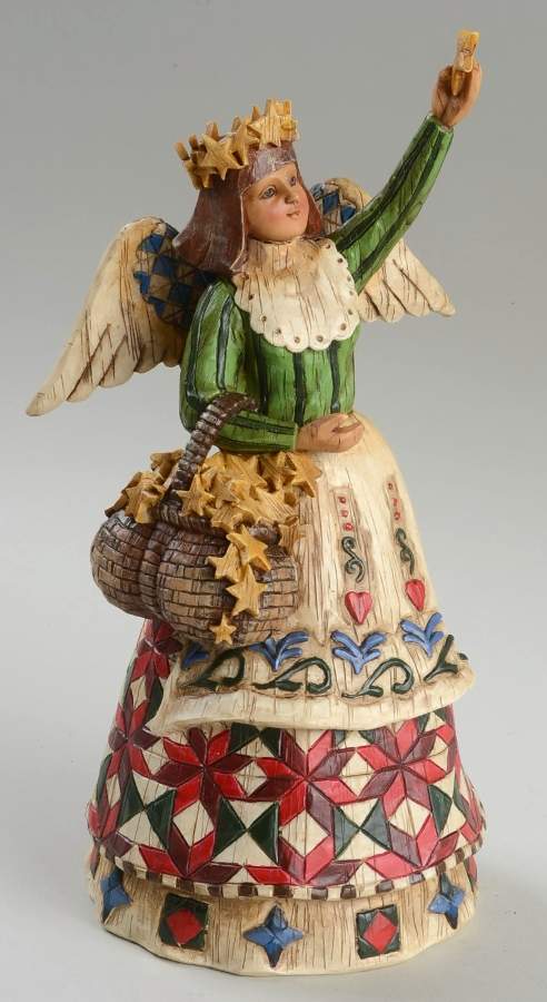 Angels Angel With Basket Of Stars - No Box by Jim Shore-1