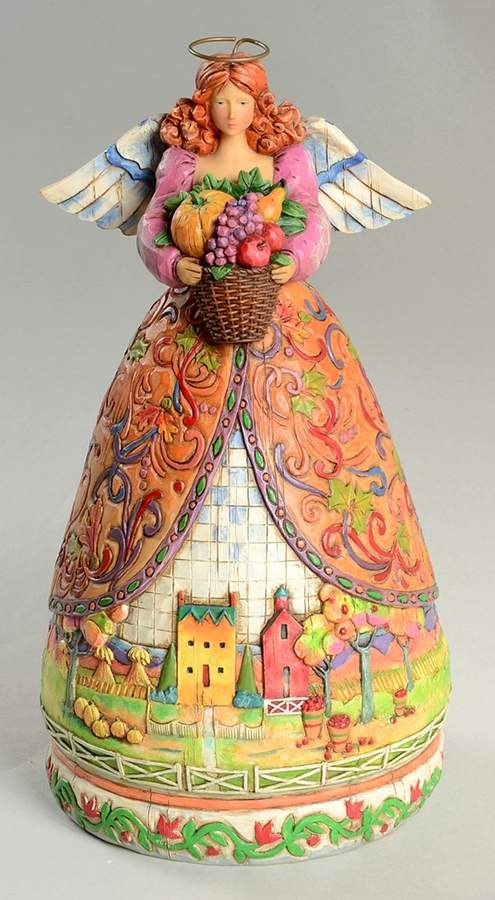 Four Seasons Angels Bountiful Angel-Fall - Boxed by Jim Shore-1