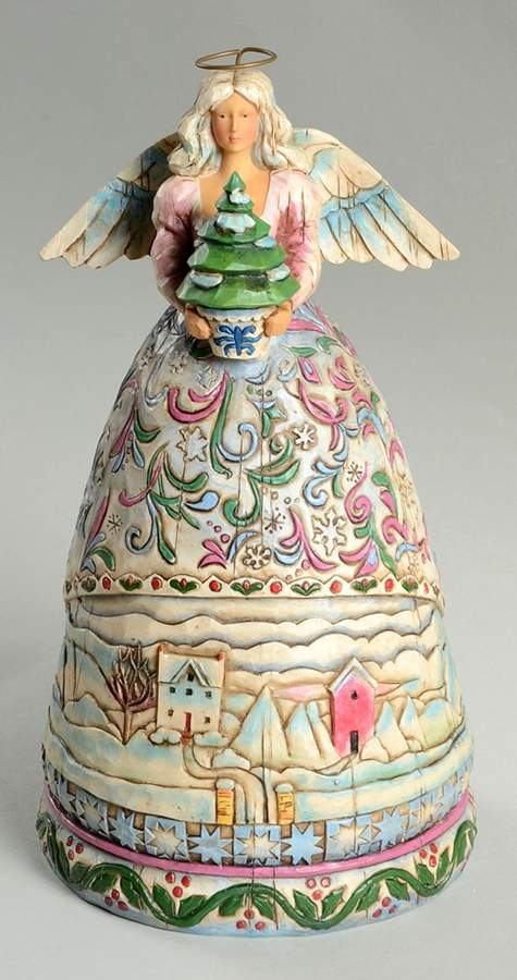 Four Seasons Angels Landscape Sleeps-Winter - Boxed by Jim Shore-1