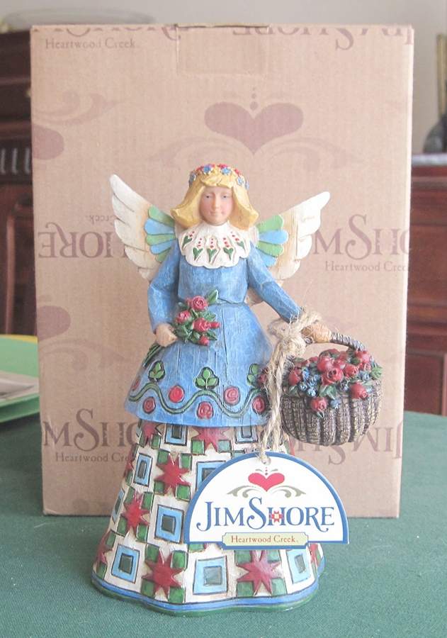 Angels Angel With Basket Of Roses - Boxed by Jim Shore-1