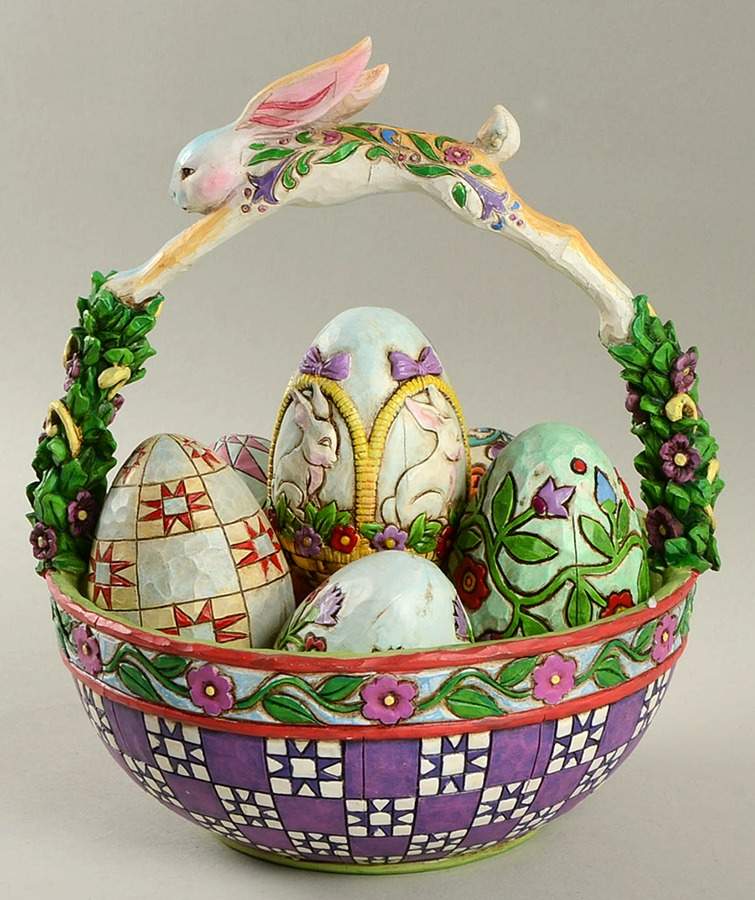 Annual Easter Basket Springtime Surprises - No Box by Jim Shore-1