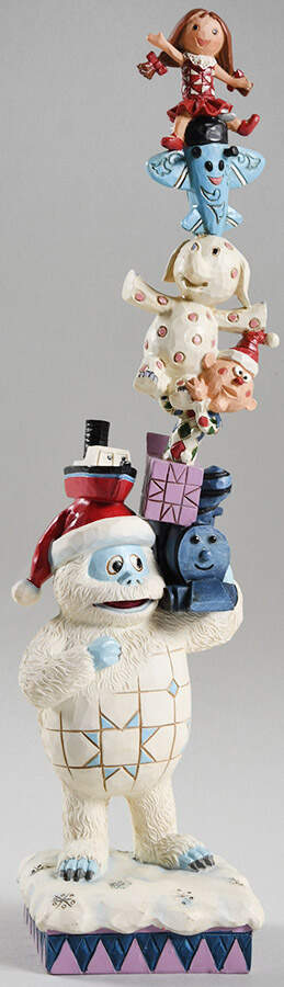 Rudolph the Red-Nosed Reindeer Traditions Bumble With Stacked Misfit Toys - Boxed by Jim Shore-1