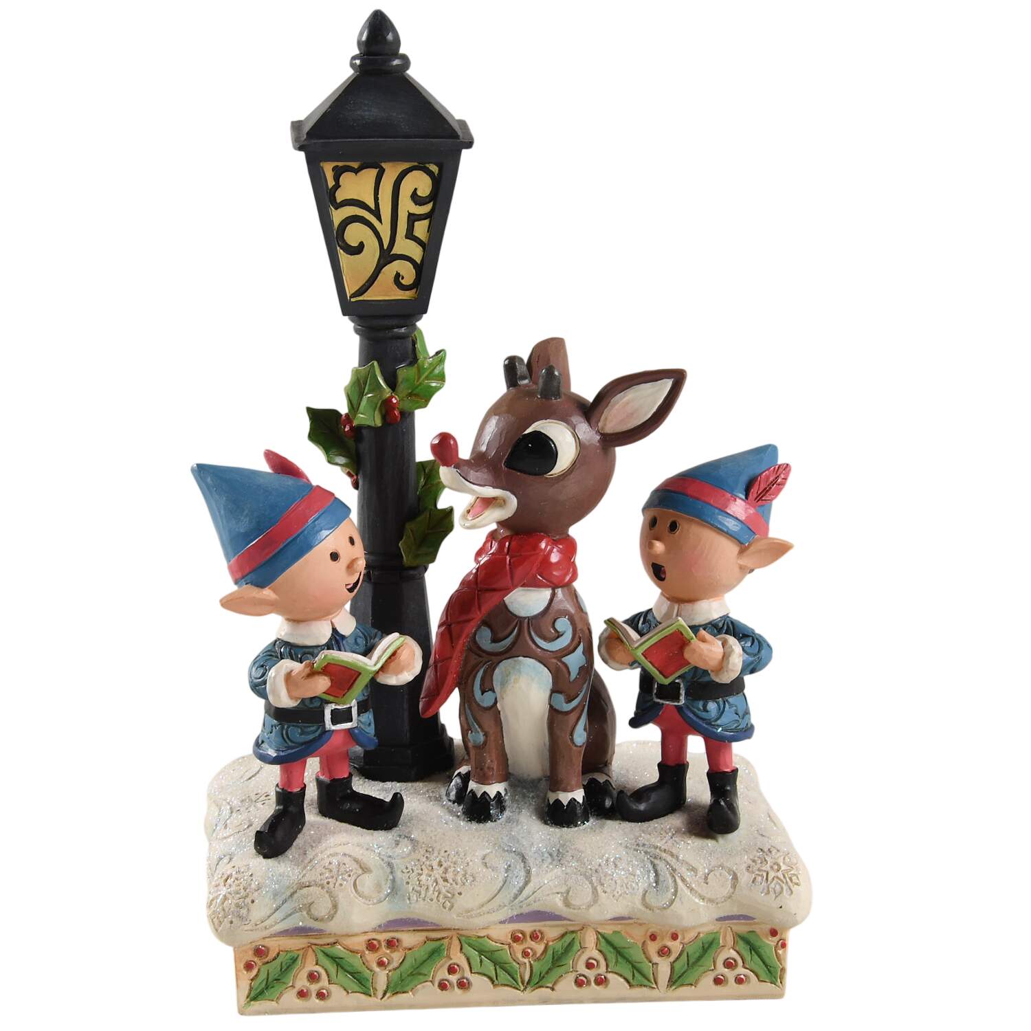Rudolph the Red-Nosed Reindeer Traditions Rudolph And Elves Caroling - Boxed by Jim Shore-1