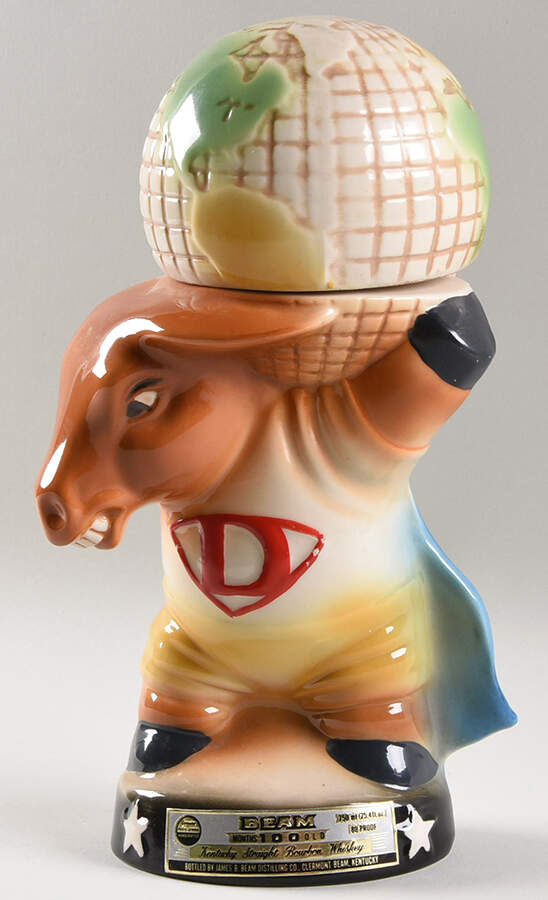 Political Superman - Democrat Donkey - No Box by Jim Beam-1