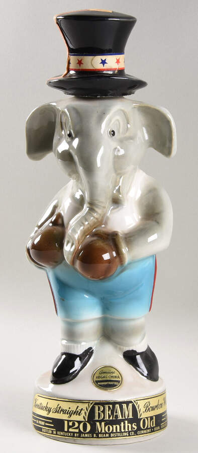 Political Boxer - Republican Elephant - No Box by Jim Beam-1