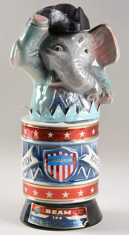 Political Kansas City Convention Elephant - No Box by Jim Beam-1