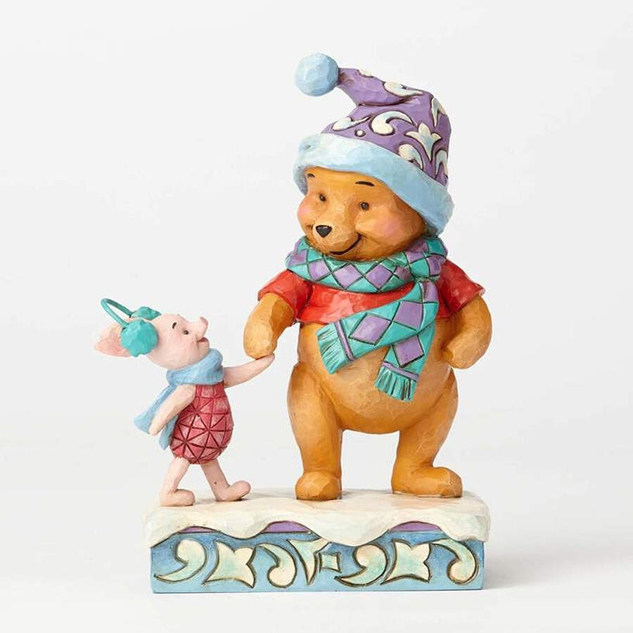 Winnie the Pooh Christmas-Disney Traditions Wintry Walk - Boxed by Jim Shore-1