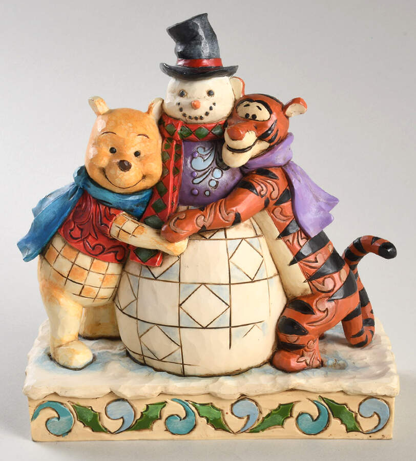 Winnie the Pooh Christmas-Disney Traditions Winter Hugs - No Box by Jim Shore-1