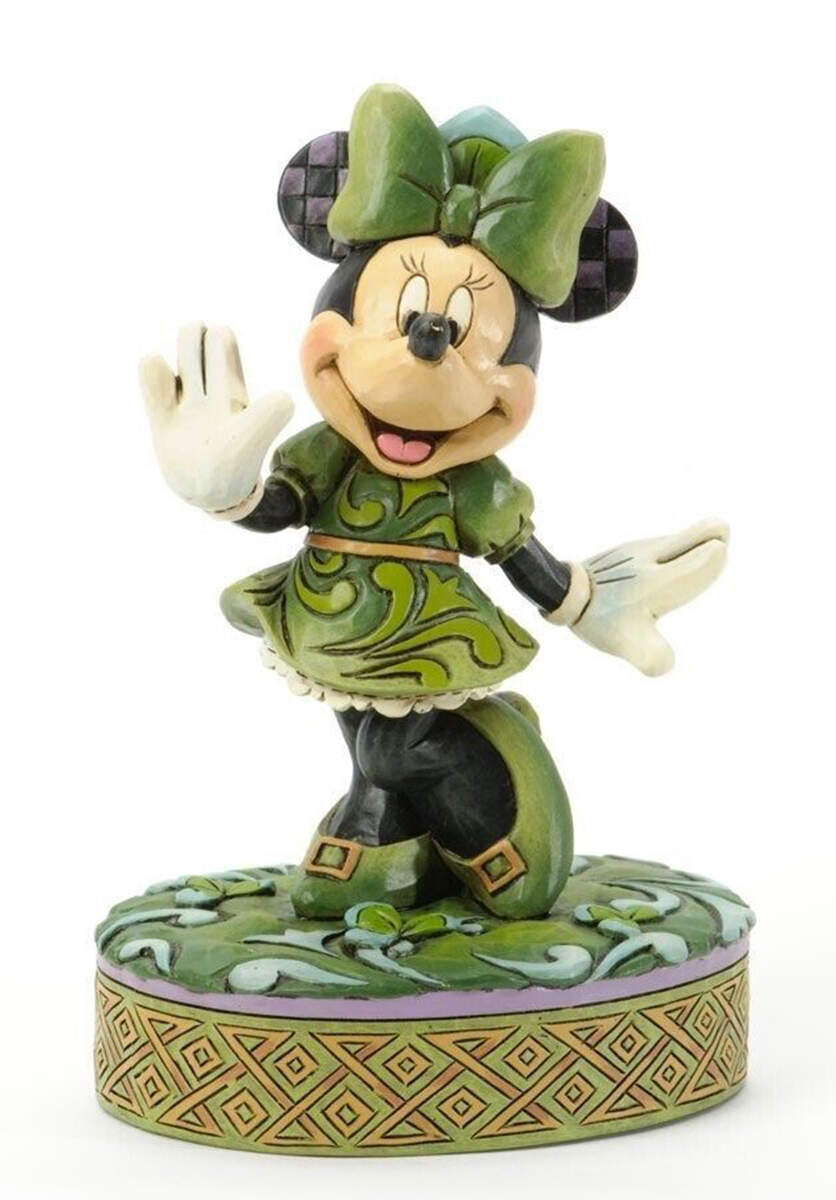 Mickey and Friends (Disney Traditions) Wishing On A Shamrock - Boxed by Jim Shore-1