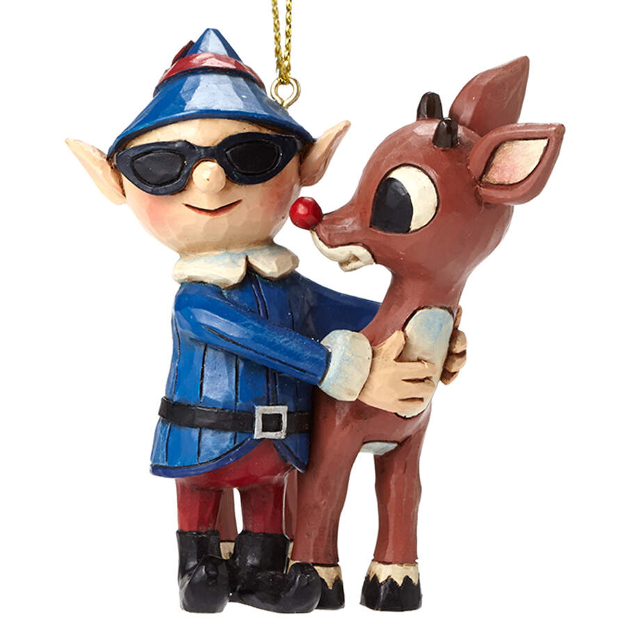 Rudolph Traditions Ornaments Rudolph With Elf In Sunglasses - Boxed by Jim Shore-1