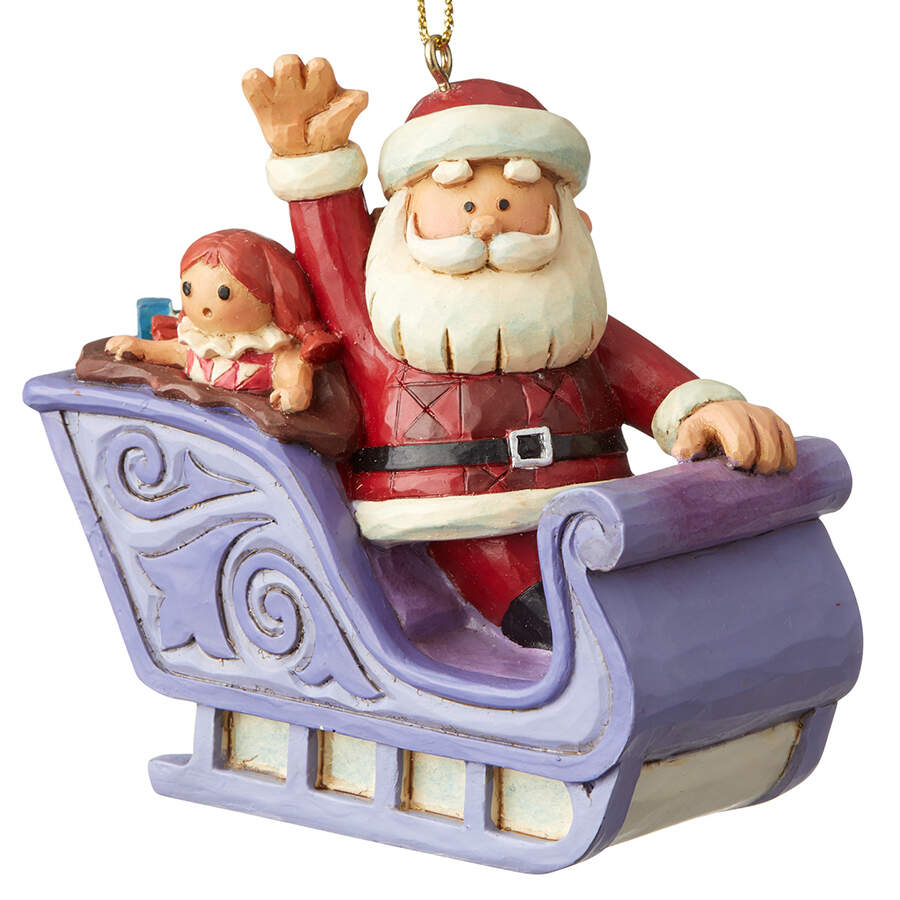 Rudolph Traditions Ornaments Santa In Sleigh With Misfit Toys - No Box by Jim Shore-1